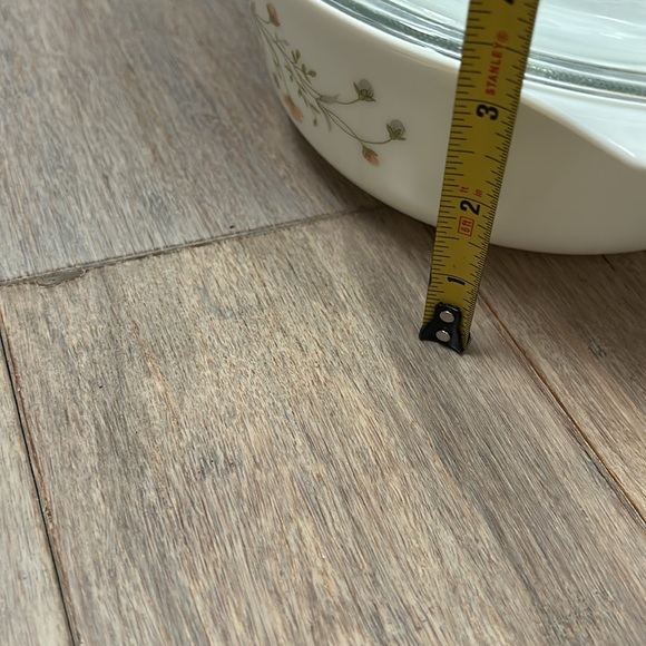 Vintage Pyrex Casserole Dish, Blue Iris Pattern with Pyrex Lid - Picture 11 of 11